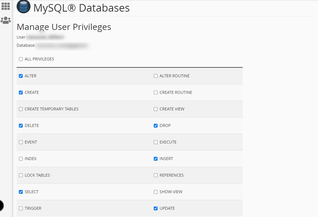 C-Panel MySQL Database full user permissions WordPress | Simple URL Shortener SEO forums